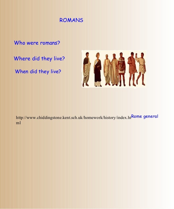 The Romans Homework Help